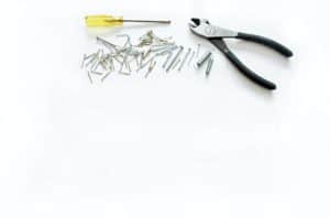 tools on a white background